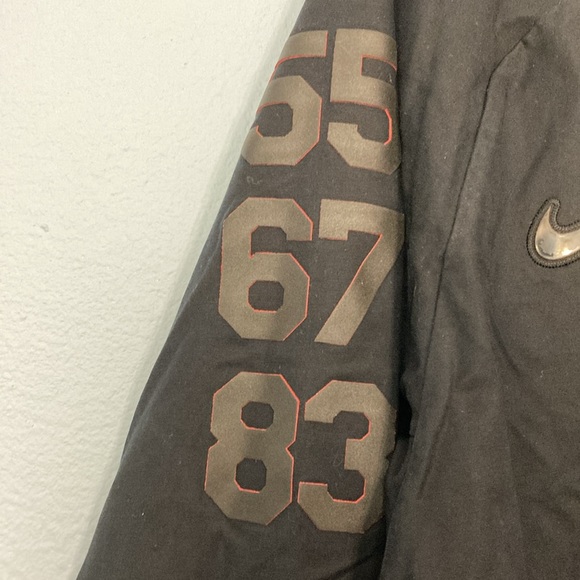 Nike Mens Size XXL Philadelphia 76ers Modern Varsity Jacket Black NBA Basketball - Picture 4 of 14